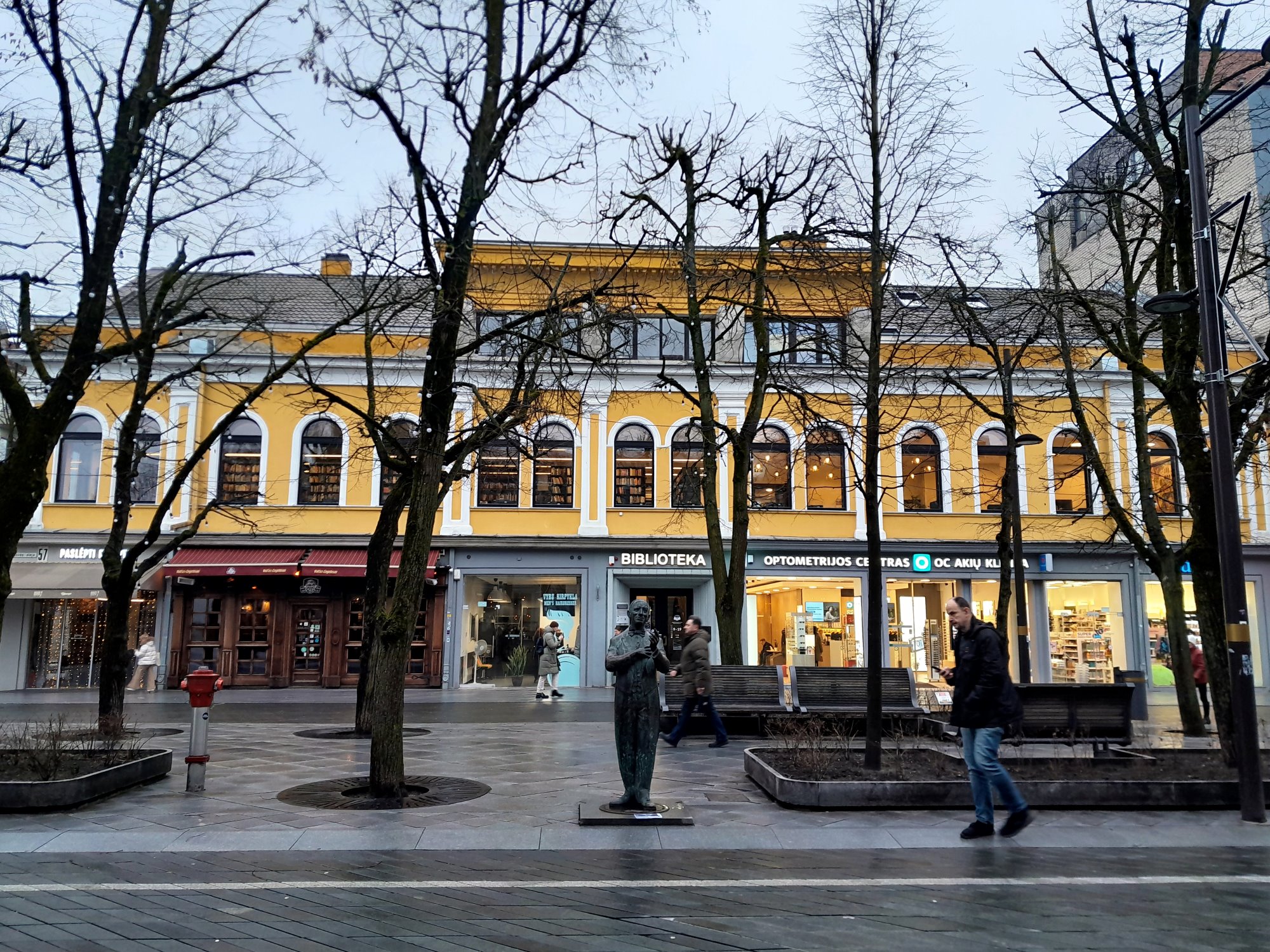 A street in Kaunas, Lithuania